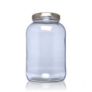 Frasco transparente 1500 ml boca 100 mm c/tapa - 19570