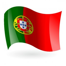 Bandera Flameo Portugal Poliamida 90X150 - POR