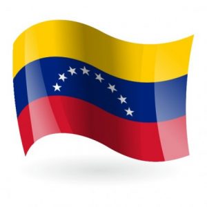 Bandera Flameo Venezuela Poliamida 90X150 - VEN