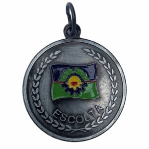 Medalla Escolta PBA Símil Plata Vieja Esmaltada Ø 30Mm - A10 M