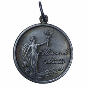 Medalla Al Mérito Símil Plata Vieja Ø 30Mm - A6 M