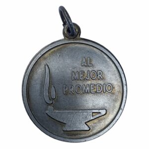 Medalla Al Mejor Promedio Símil Plata Vieja Ø 30Mm - A7 M