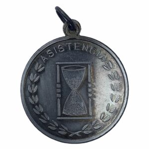 Medalla Asistencia Símil Plata Vieja Ø 30Mm - A8 M