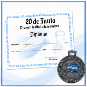 1 MEDALLA LEALTAD A3 S/A + 1 DIPLOMA LEALTAD DIP LB - PACK OFF 3 LB A3 2026