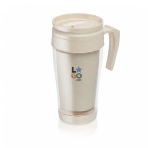 JARRO TERMICO BEIGE ECO 400ML CON LOGO PERSONALIZADO- GST624012092